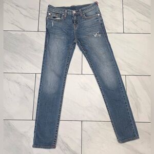 True Religion Girls Section Skinny Leg Denim Medium Wash Size 14 Preowned